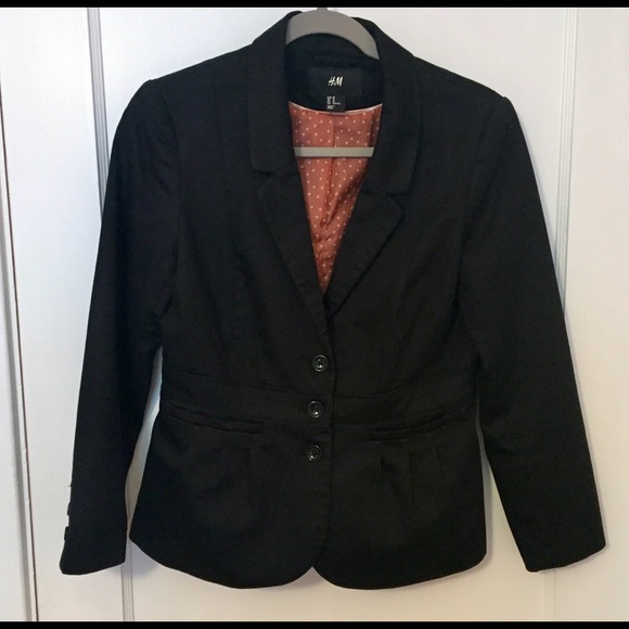 H&M Jackets & Blazers - Black Peplum Blazer